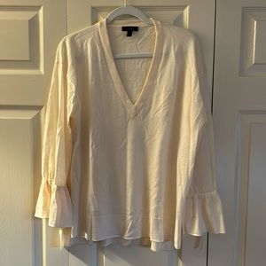 J. Crew sweater with bow detail at wrist.